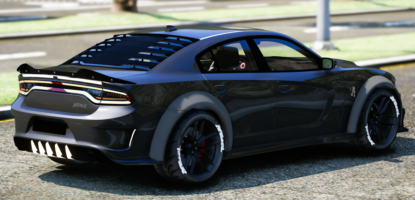 (Debadged) Dodge Charger Carbon Hellcat | 4K Customs