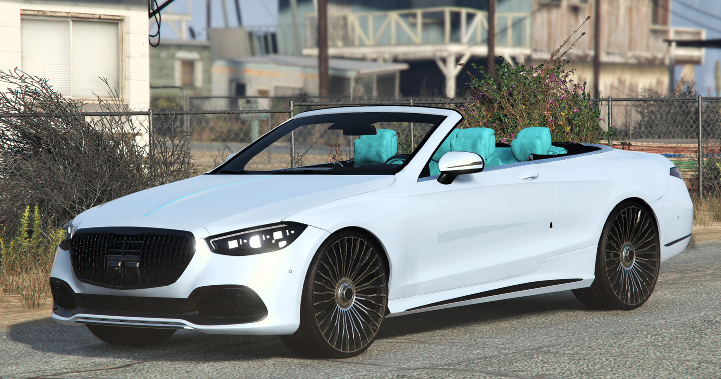 (Debadged) 2024 Mercedes-Maybach S680 2 Door Convertible Tiffany Edition AutoRoof | Bleed