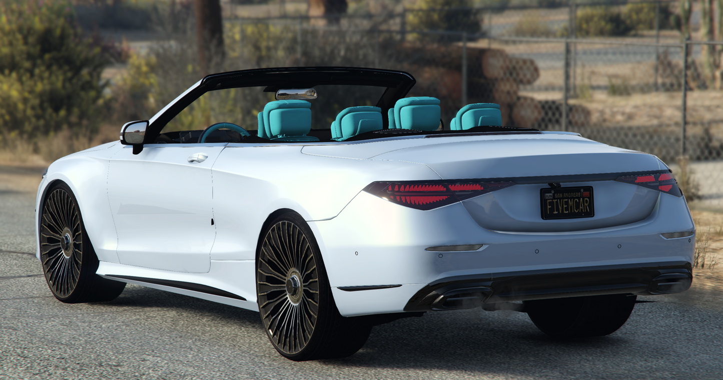 (Debadged) 2024 Mercedes-Maybach S680 2 Door Convertible Tiffany Edition AutoRoof | Bleed