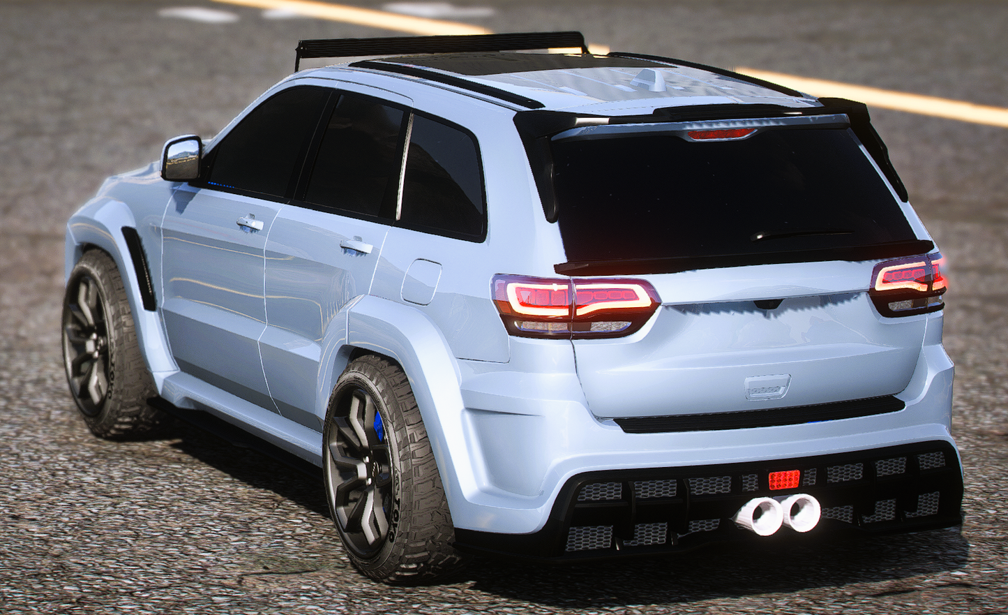 (Debadged) Jeep Grand Cherokee Trackhawk Titan Custom | BRM Mods