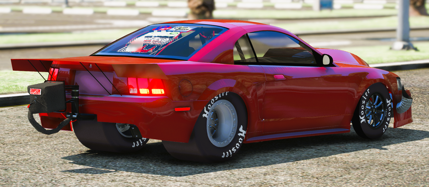 (Debadged) Ford Mustang Cobra Twin Turbo Drag | Driek