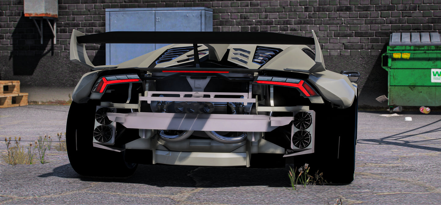 (Debadged) Lamborghini Huracan Liberty Walk Twin Turbo | Viper Customs