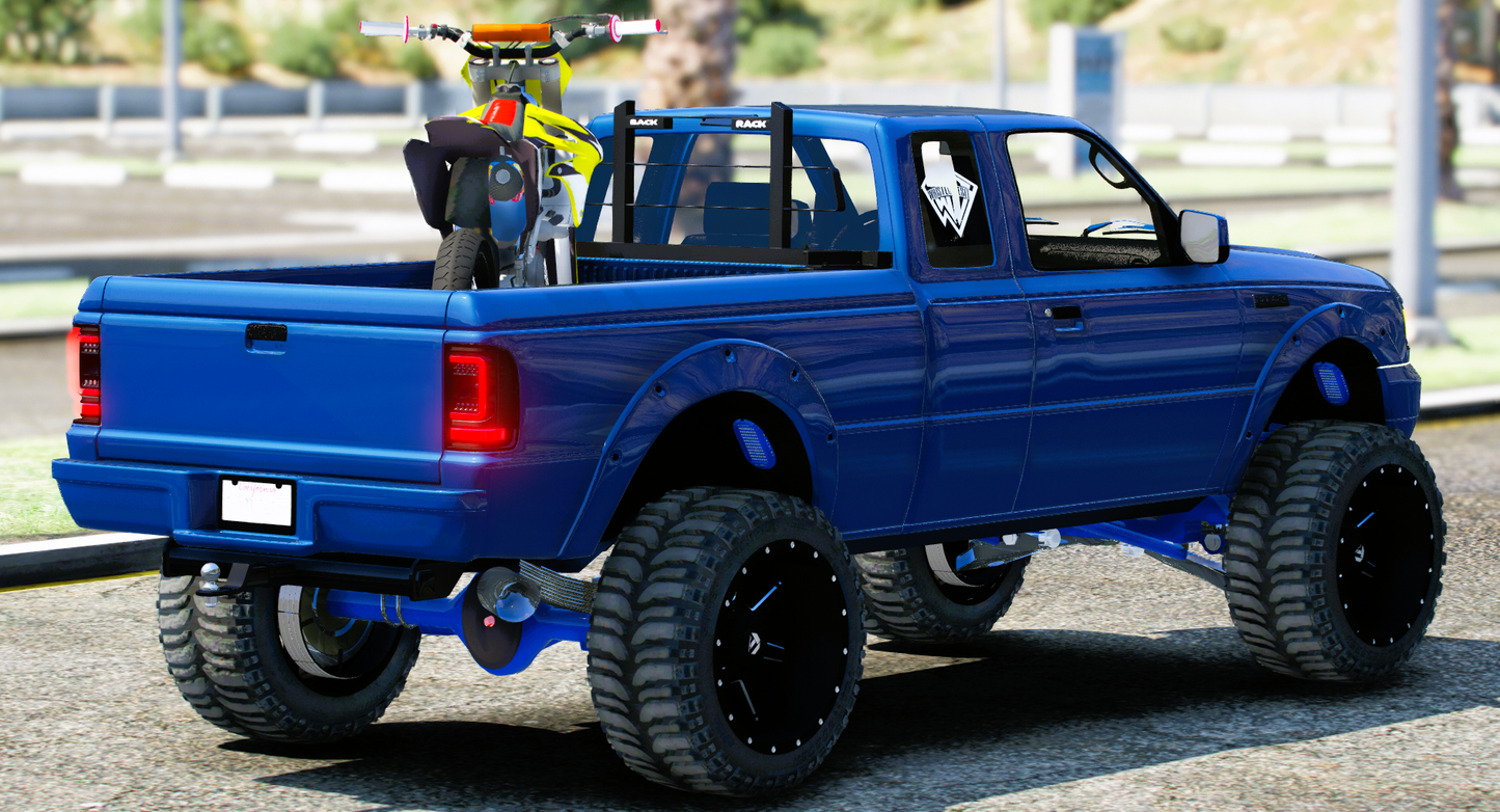 (Debadged) Ford Ranger With Bike | Rubban