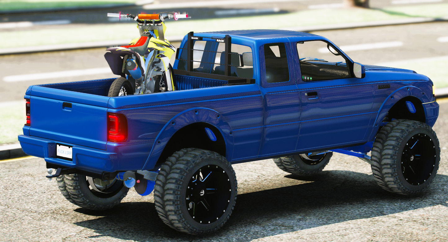 (Debadged) Ford Ranger With Bike | Rubban