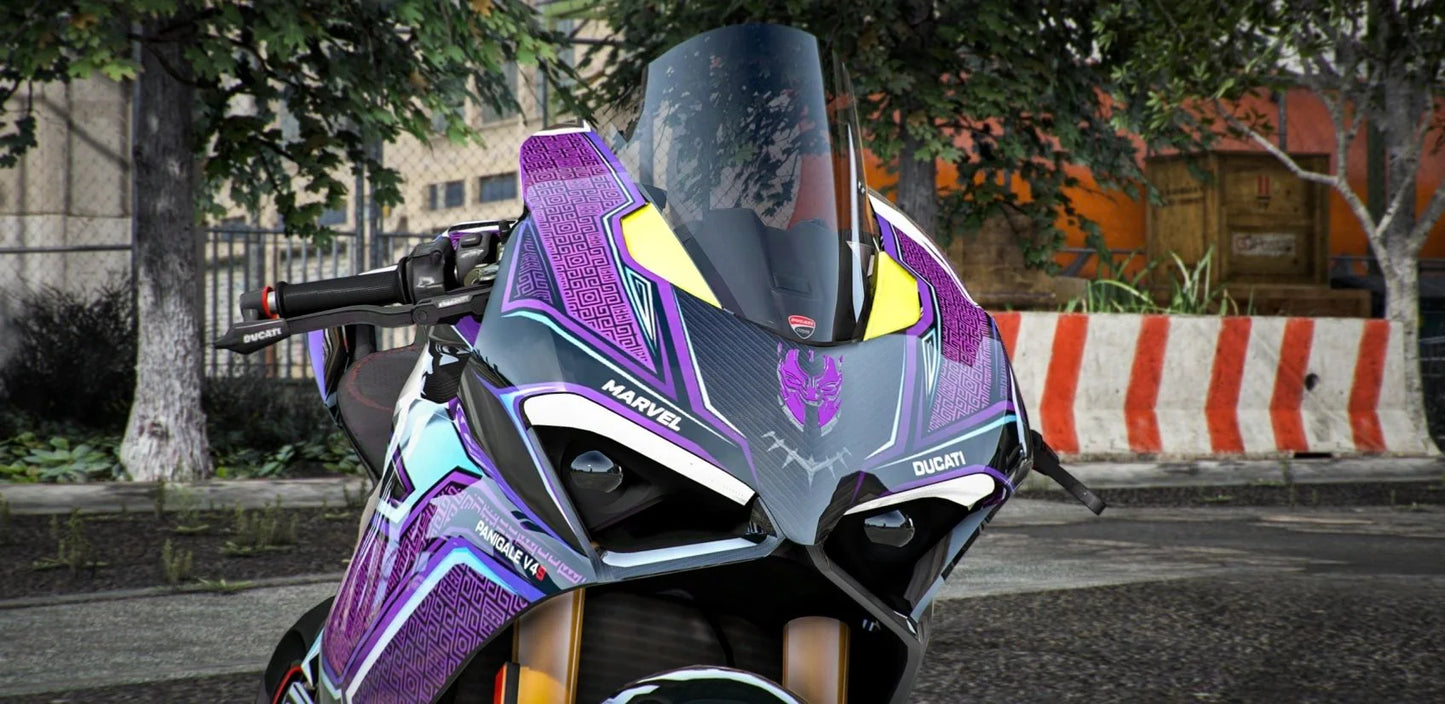 Ducati V4S Black Panther Purple Edition | Port Baek