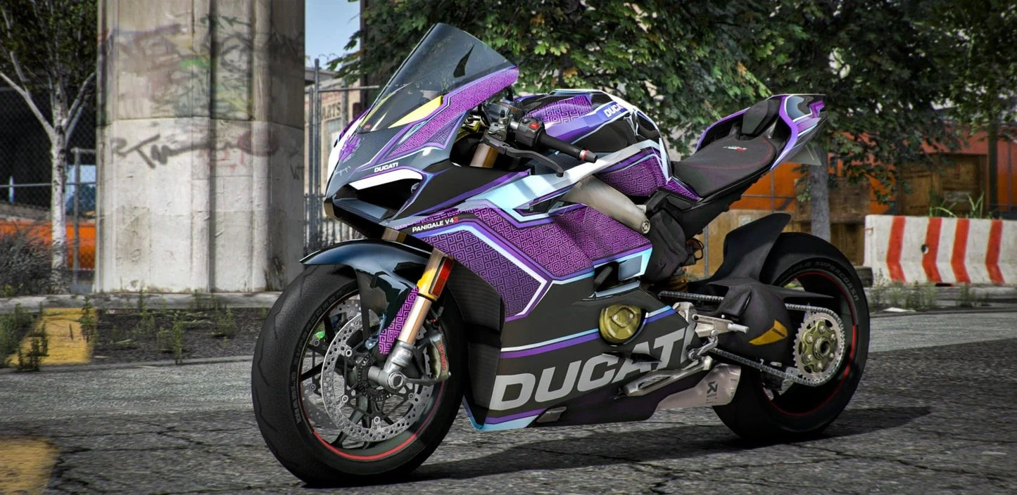 Ducati V4S Black Panther Purple Edition | Port Baek