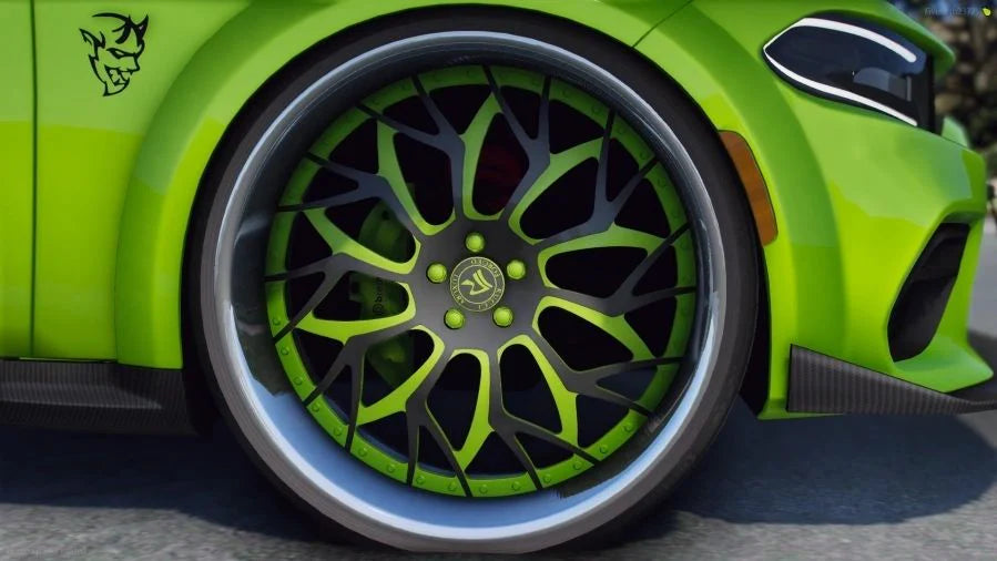 Dodge Charger Carbon Fiber Demon V3 On Rucci Grip's | 4K Customs