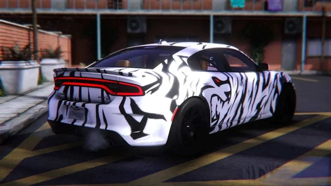 Dodge Charger Hellcat Hermes Zebra Edition | Gwoppytrai