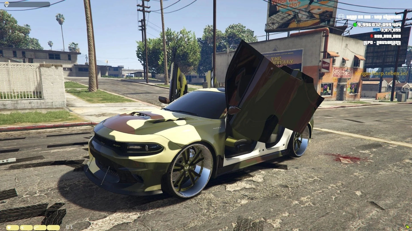 Dodge Charger SRT Camo On Forgiato Aguzzos With Lambo Doors | ATM Boesta