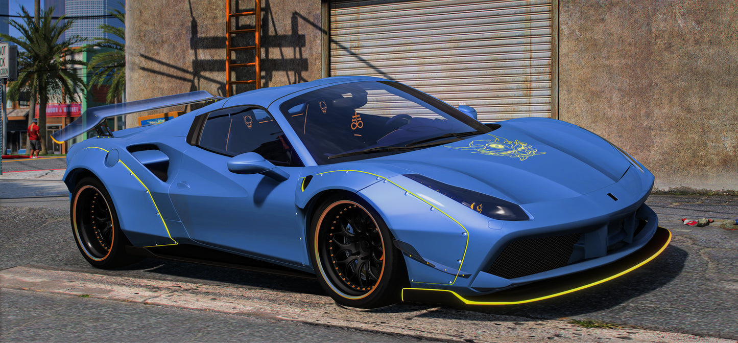 Custom Oni Liberty Walk Ferrari 488 Spider | DEFz Customs
