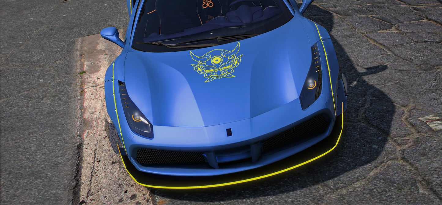 Custom Oni Liberty Walk Ferrari 488 Spider | DEFz Customs