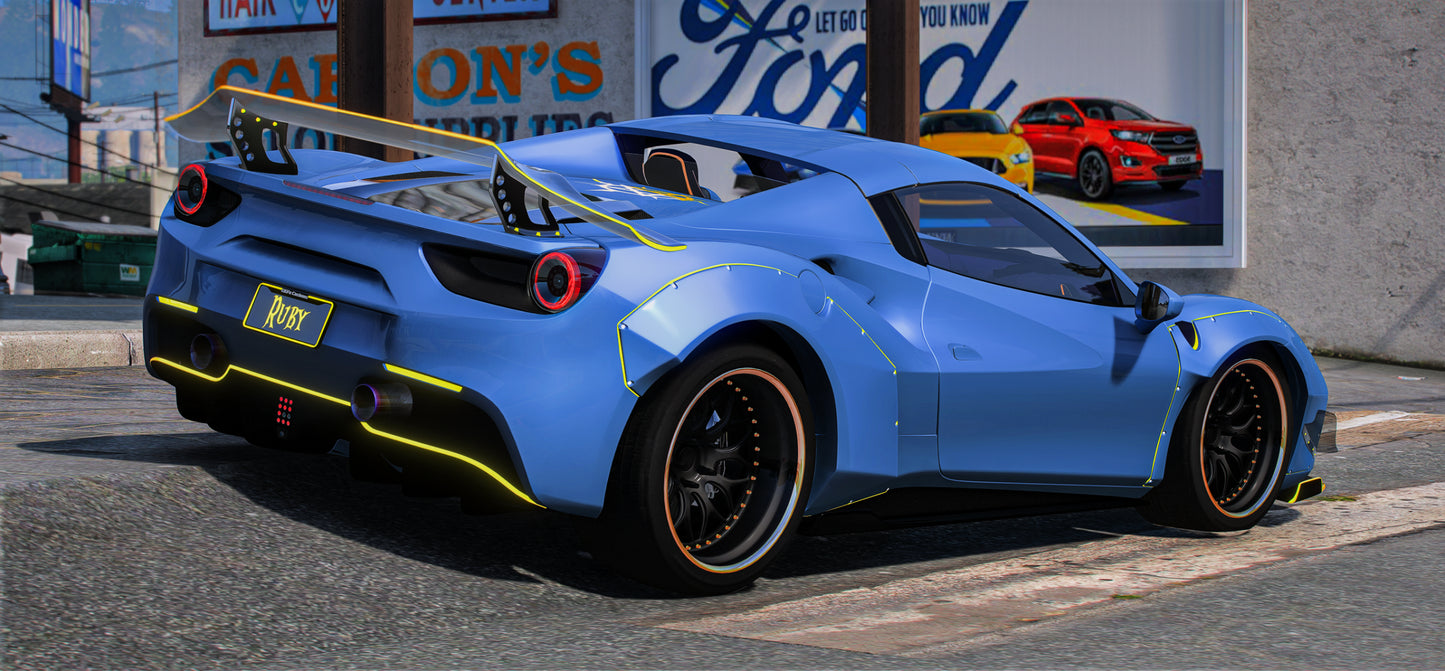 Custom Oni Liberty Walk Ferrari 488 Spider | DEFz Customs