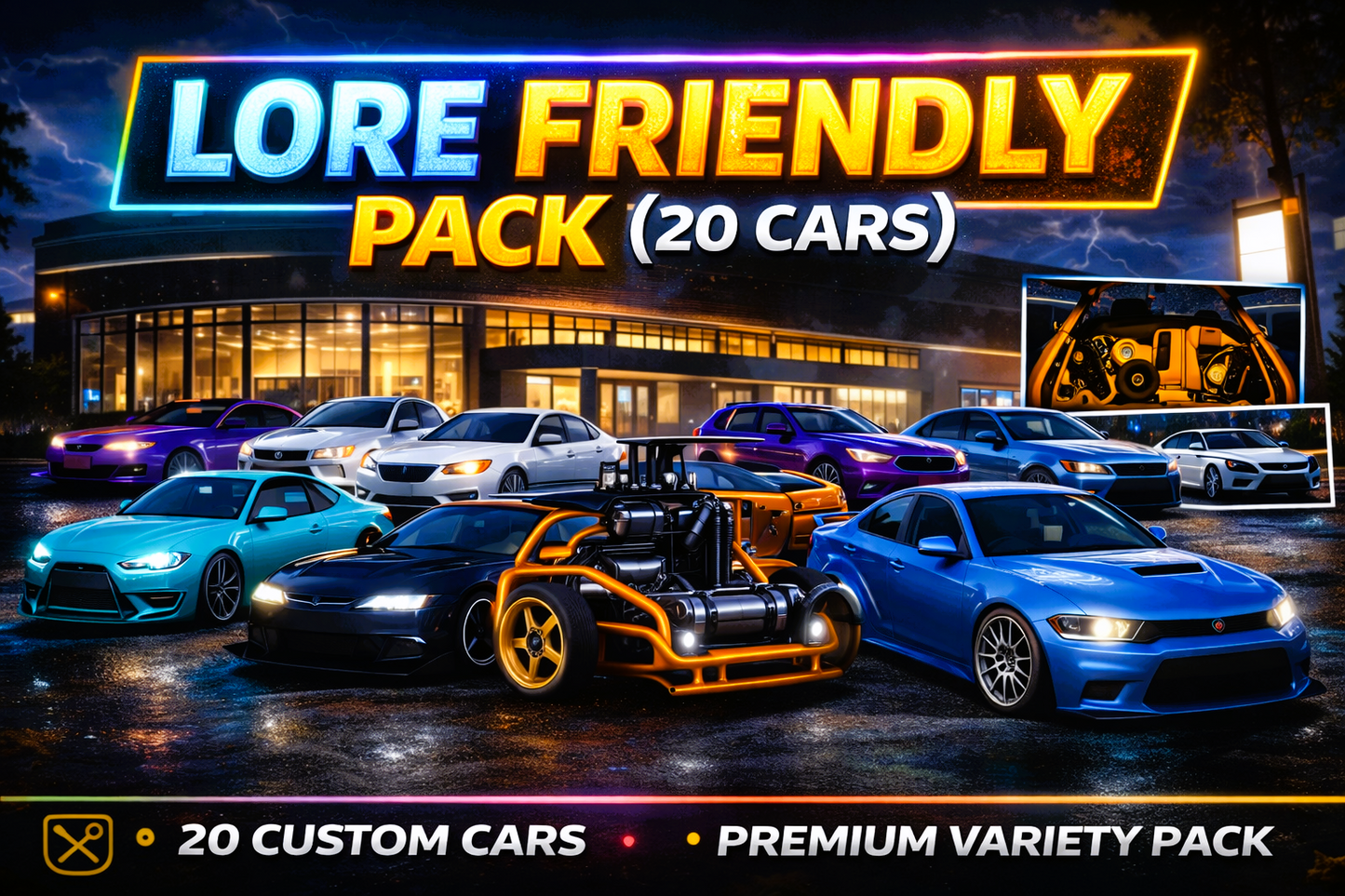 (Debadged LF) Lore Friendly Pack (20 Cars)