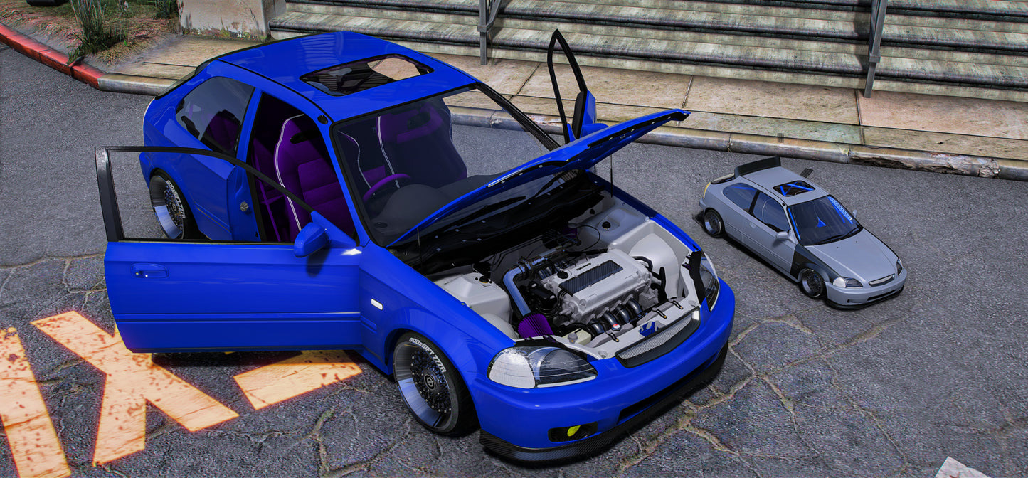 (Debadged) Honda Civic EK9 JDM EK HATCHIE + RC | GG
