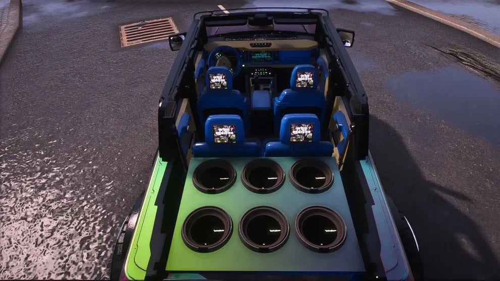 Ford Bronco on Forgiatos Tv's in head rest | PNUT Customs