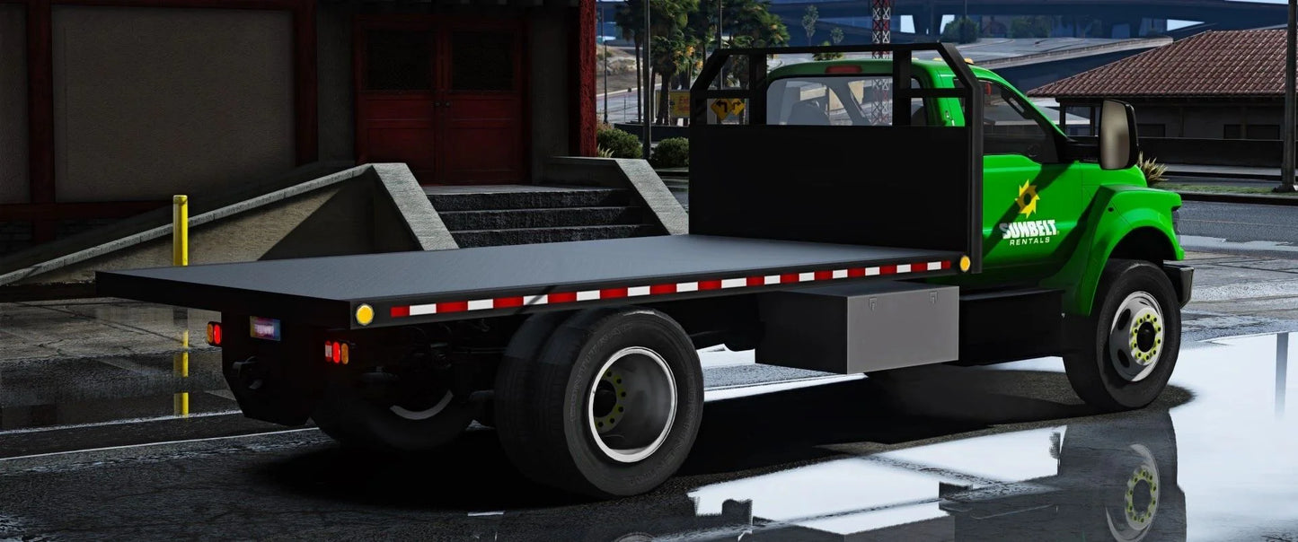 Ford F750 Flatbed | Bagged Custom