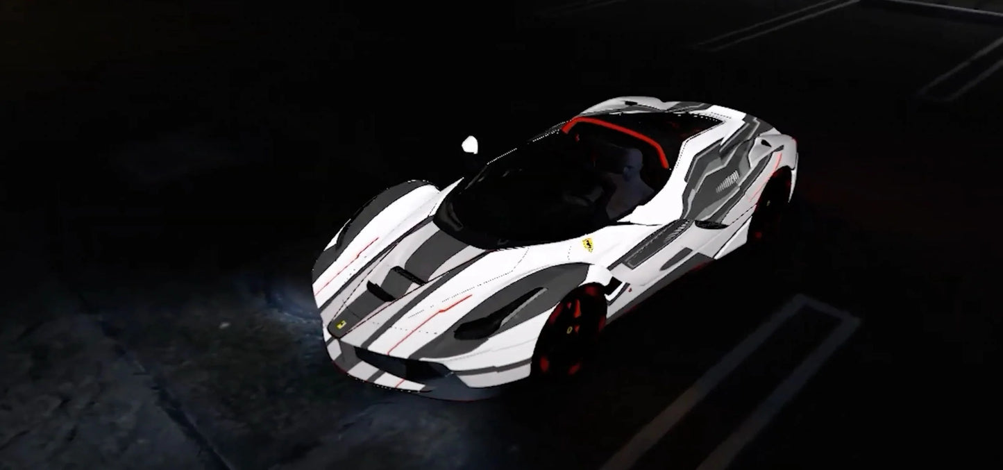 Ferrari Glowing | 3D animation | Light Animation| Neo Design | Tuned