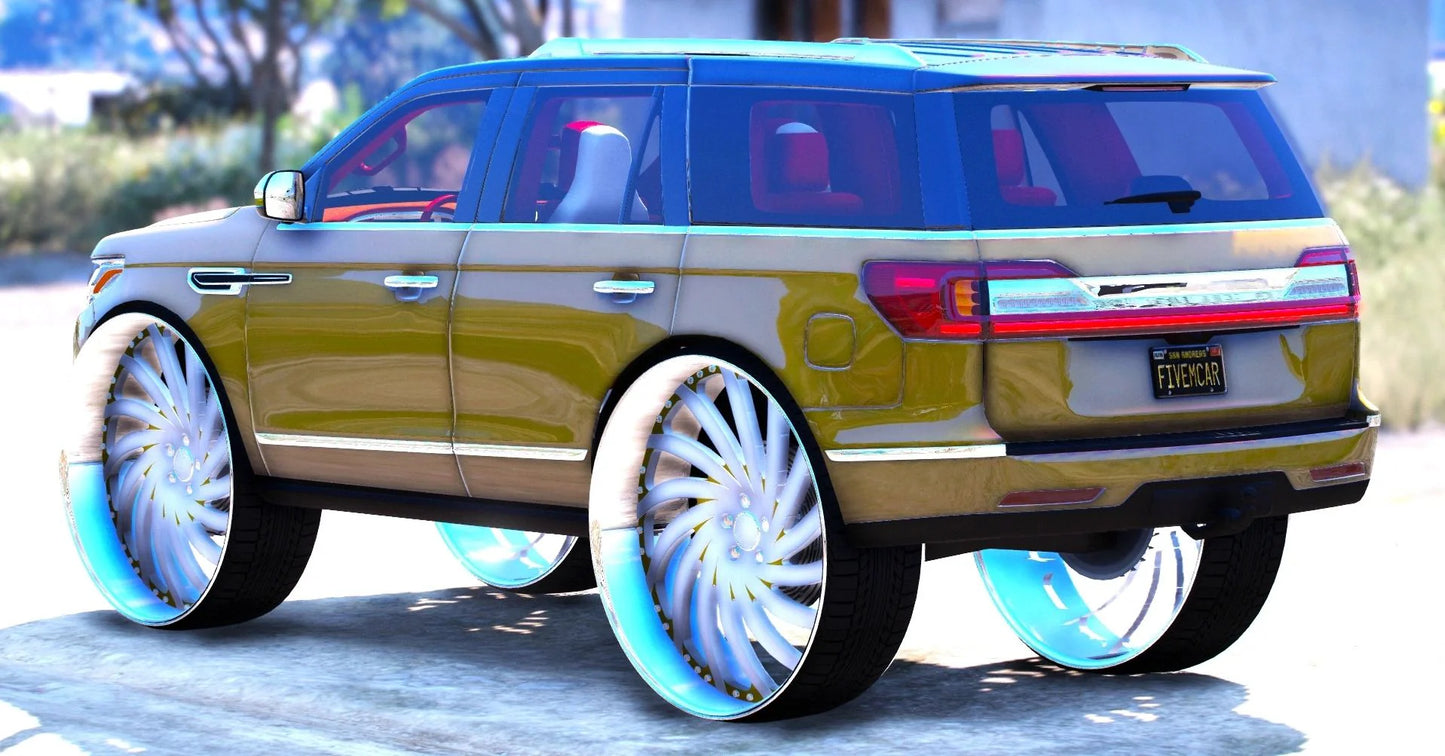 (Debadged) 2022 Lincoln Navigator Big Rims Donk | DonG