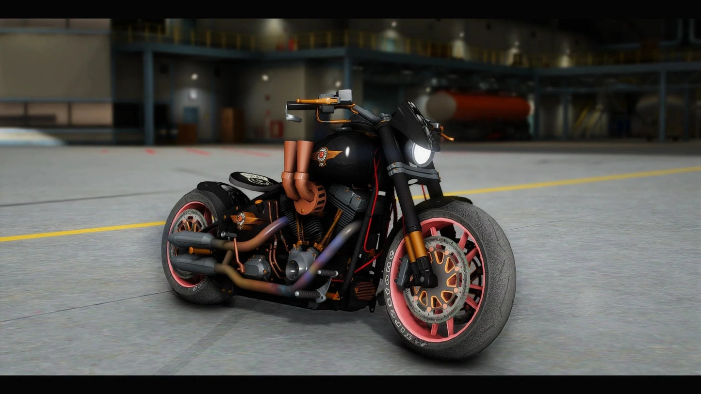 Harley Davidson FatBoy Lo Racing Bobber Lost MC Custom | ChOcOsKiZo