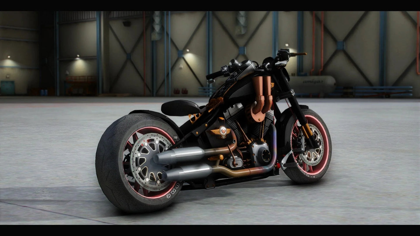 Harley Davidson FatBoy Lo Racing Bobber Lost MC Custom | ChOcOsKiZo