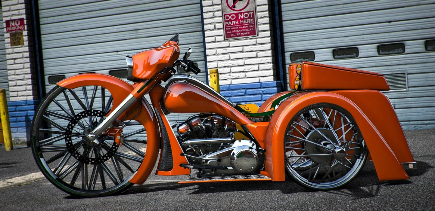 Harley Davidson Street Glide Trike on Swangas | FreesBliler