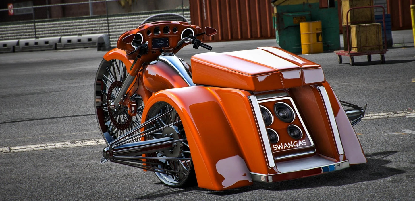 Harley Davidson Street Glide Trike on Swangas | FreesBliler