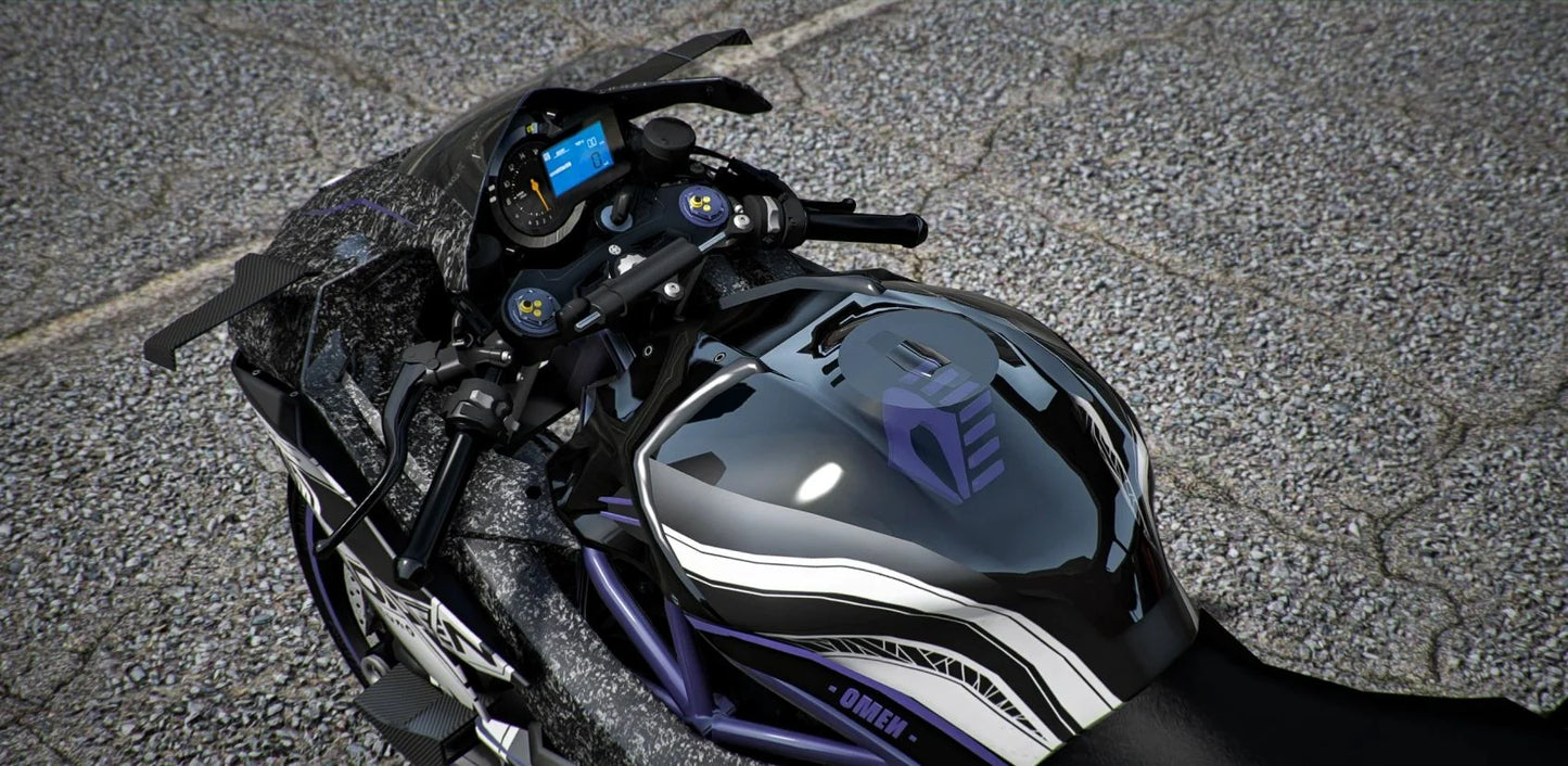 Kawasaki H2R Valorant: Omen Forged Carbon | Port Baek