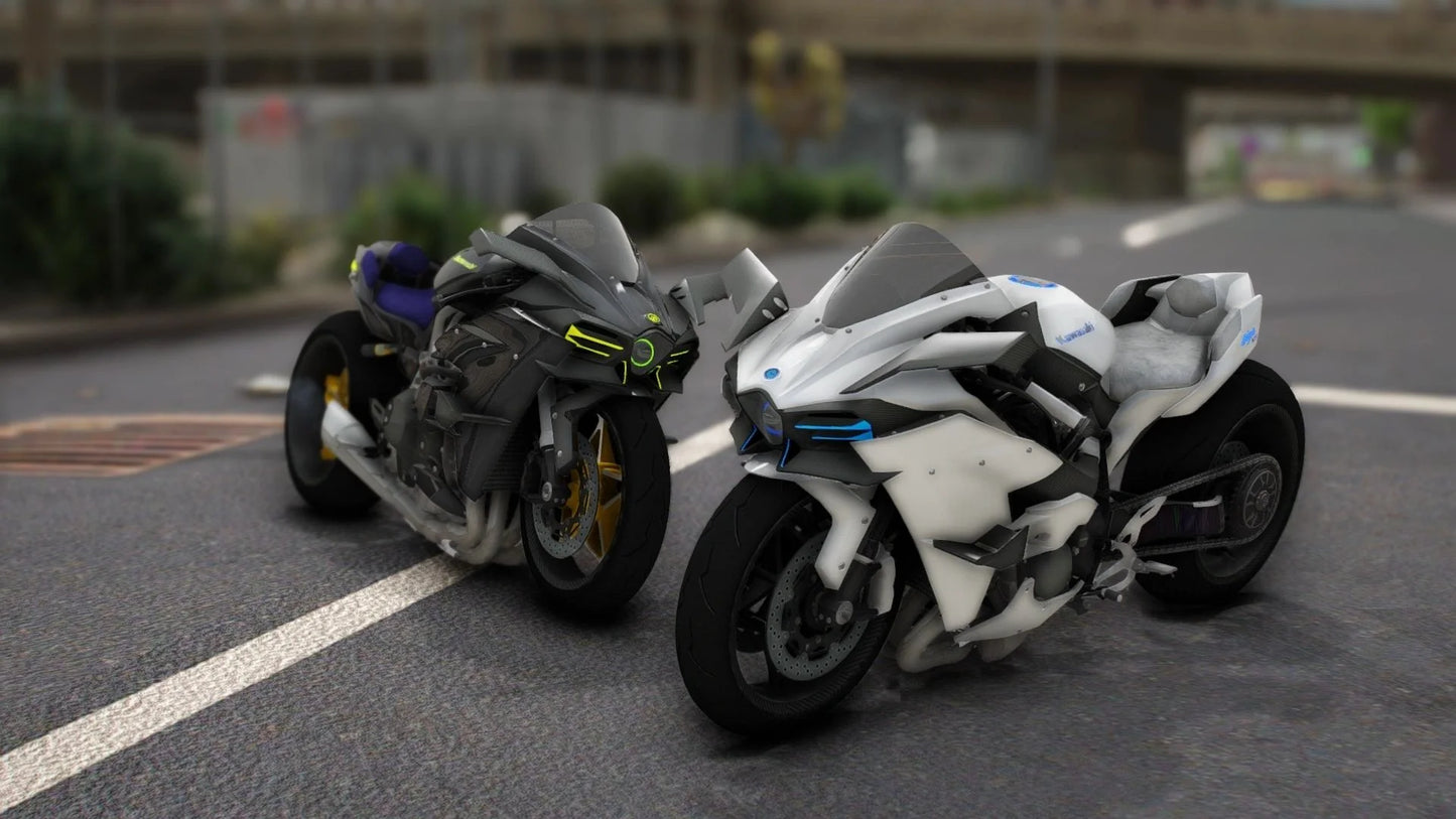 Kawasaki Ninja H2 Stretched and Slammed | Unknown