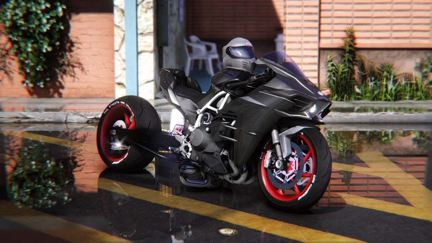 Kawasaki Ninja H2R Carbon Twin Turbo Drag Customs | Lito Customs
