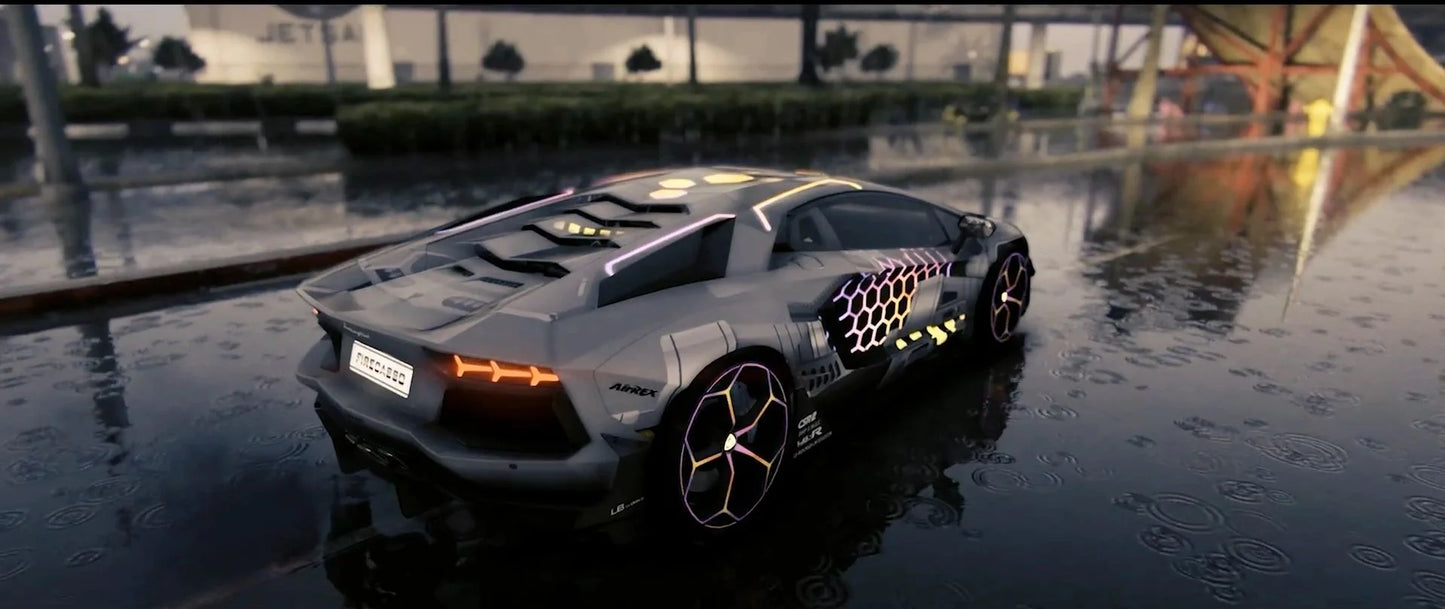 Lamborghini Aventador Animated Lights