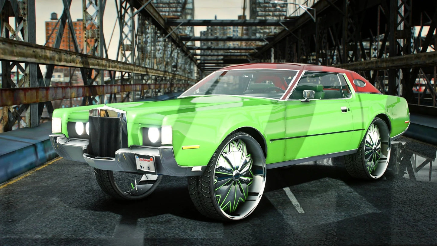Lincoln Continental Donk Spiners 1976 | RTG Customs