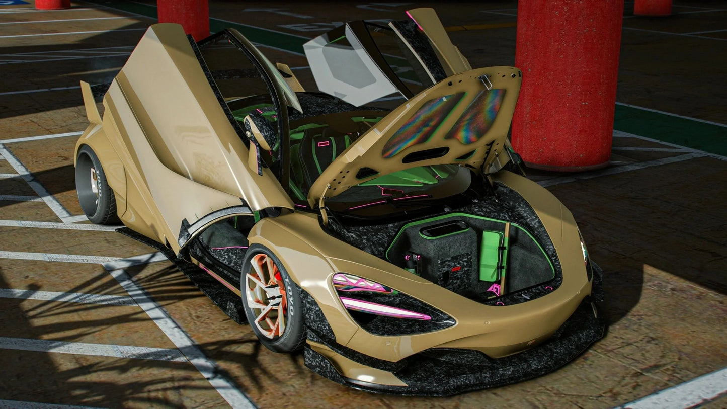 Mclaren 720s Bagged on Rennen Wheels | GG