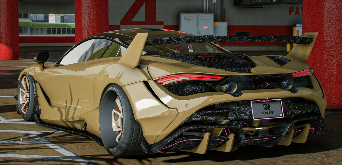 Mclaren 720s Bagged on Rennen Wheels | GG