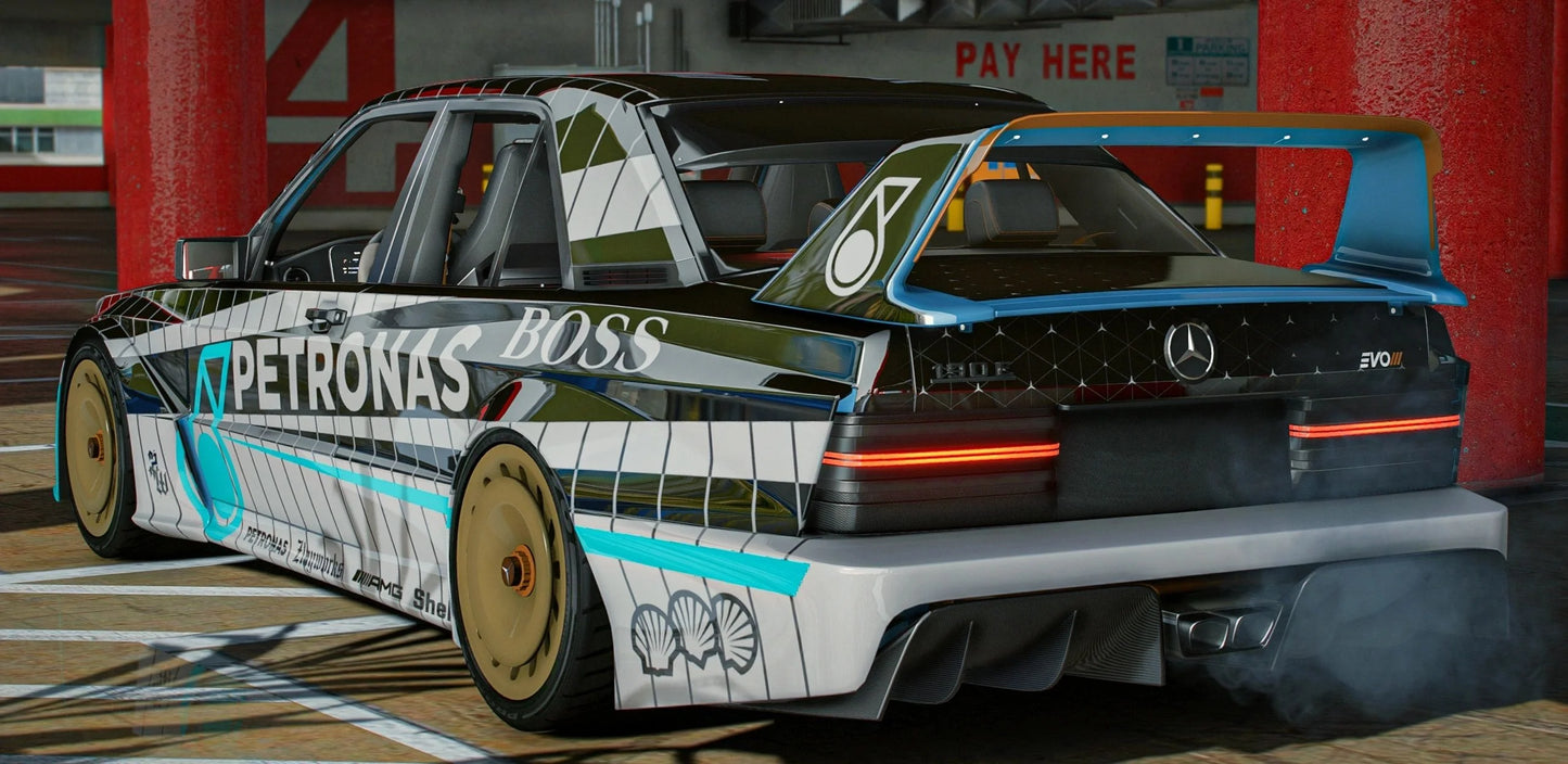 Mercedes 190e EVO3 (2 Livery) | Nejcs Garage
