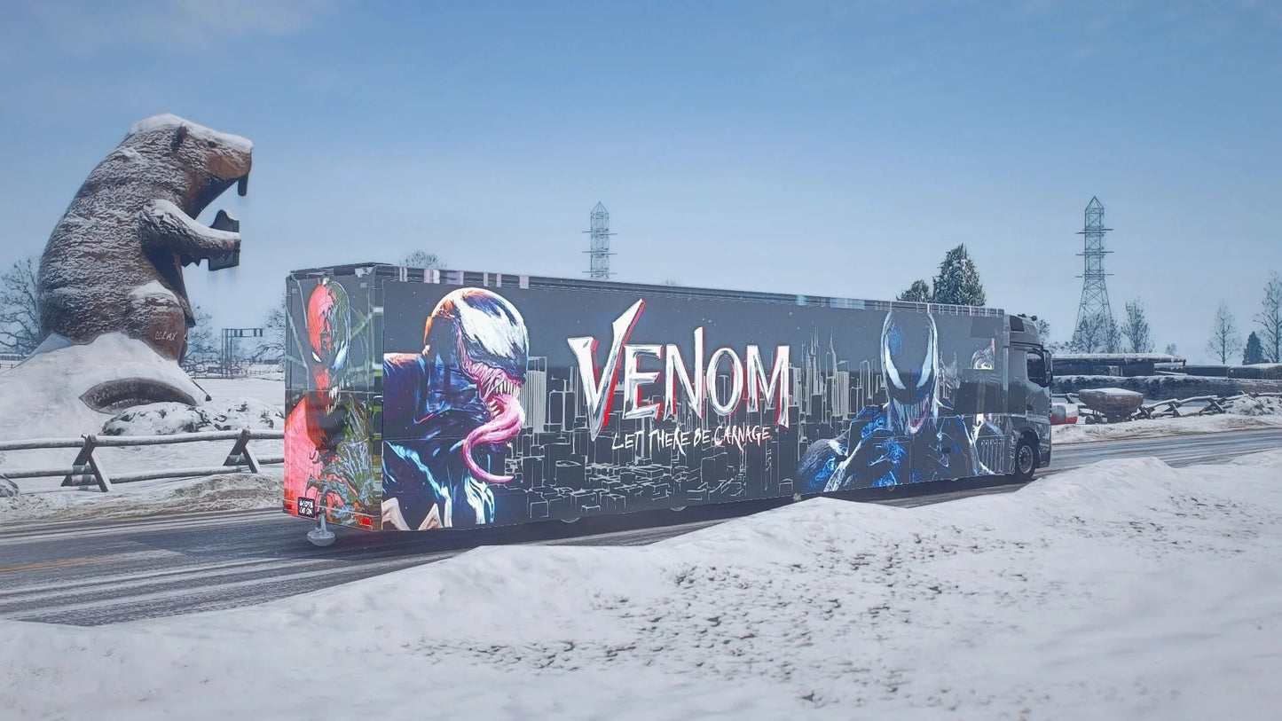 Mercedes Benz Actros 10x10 Version Spider Man vs Venom