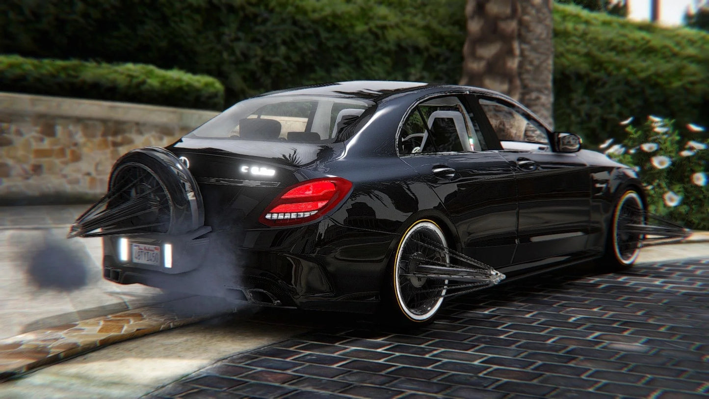 Mercedes C63 on Swangas | DDC Cars