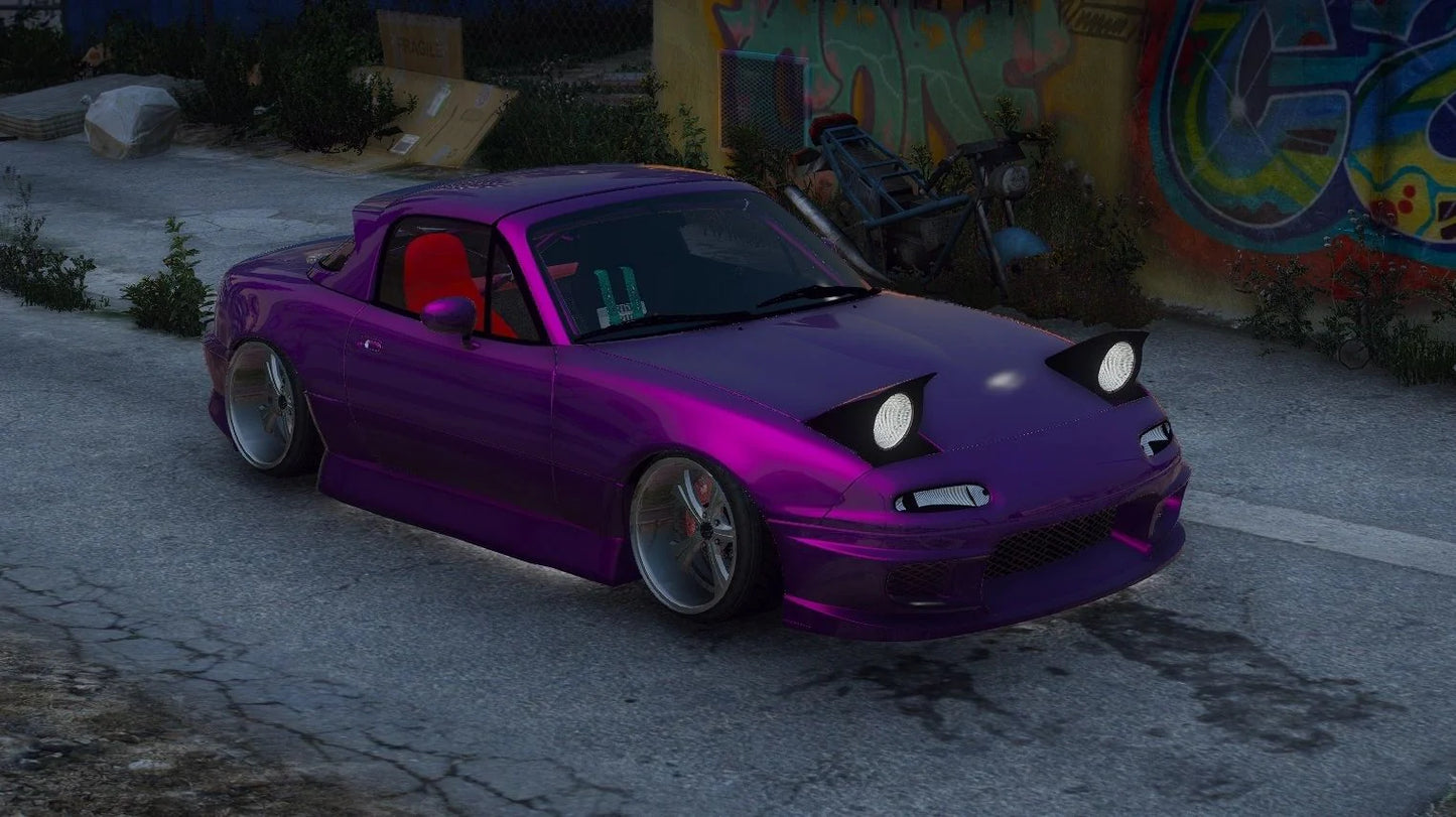 Mazda MX5 K20 Swapped RWD Turbo 420WHP | Razer Kobain