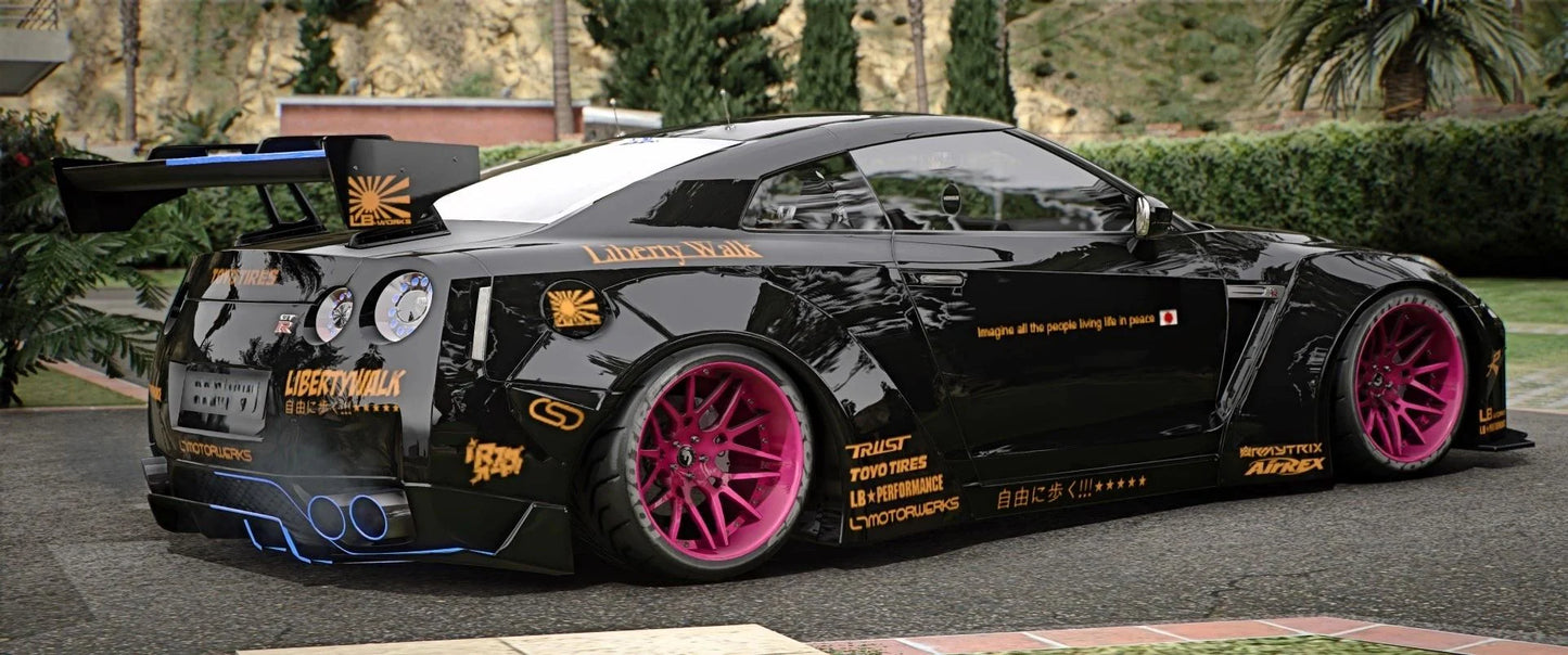 Nissan GTR Liberty Walk Police Modern Lights (5 Seater) | Versus