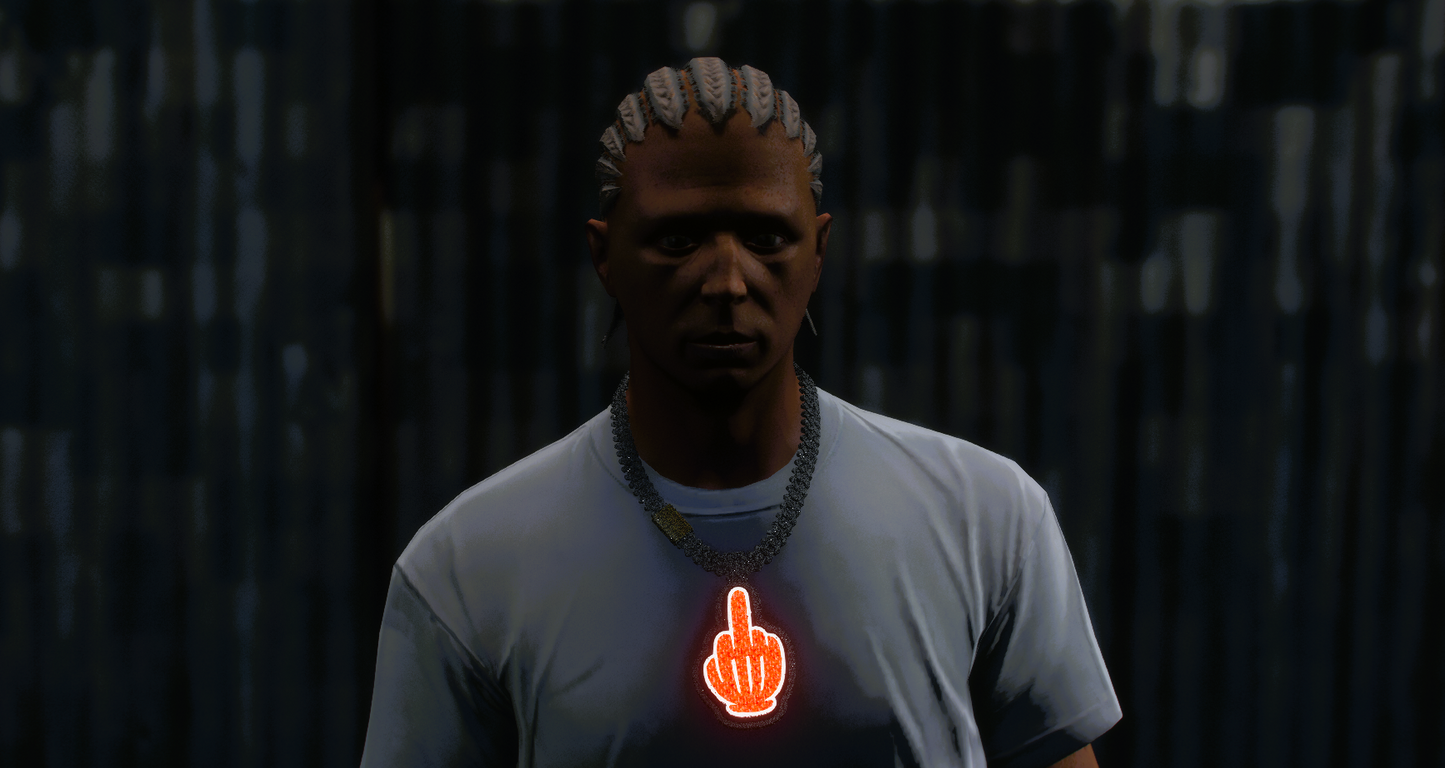 Neon Middle Finger (Chain)