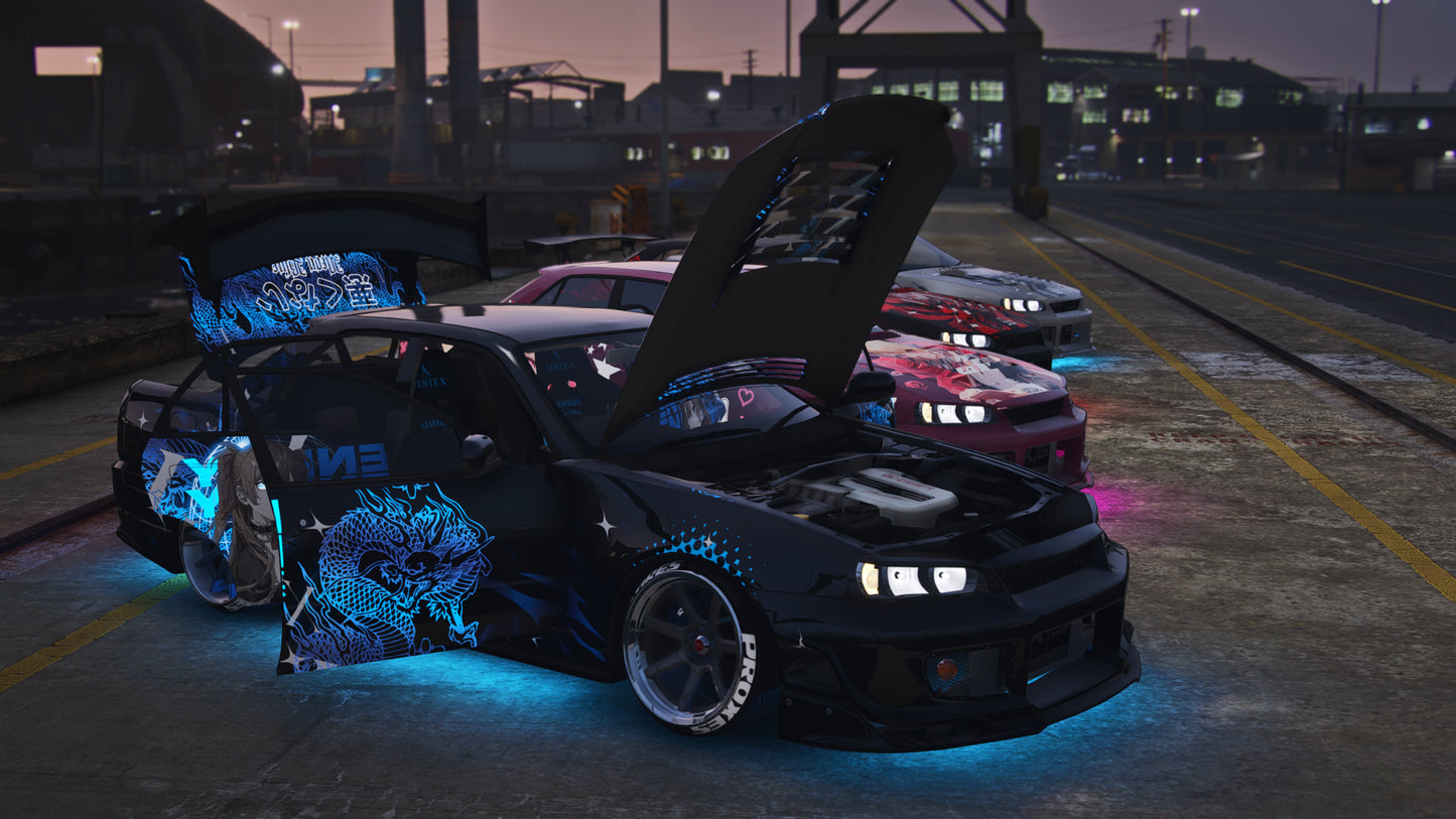 Nissan R34 Dragon Pack (4 Cars)