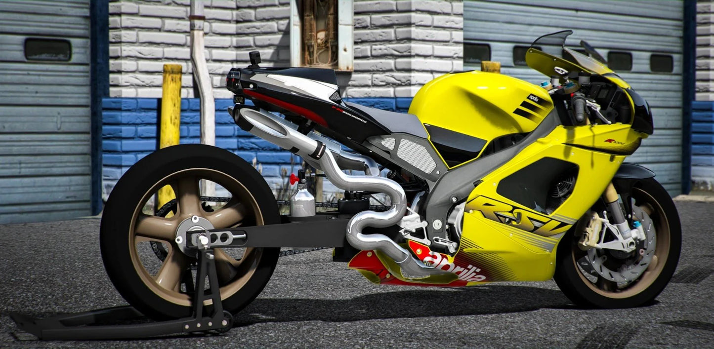 Aprilia RSV 1000 R Factory Triple Exhausts Drag | Elite Shifters