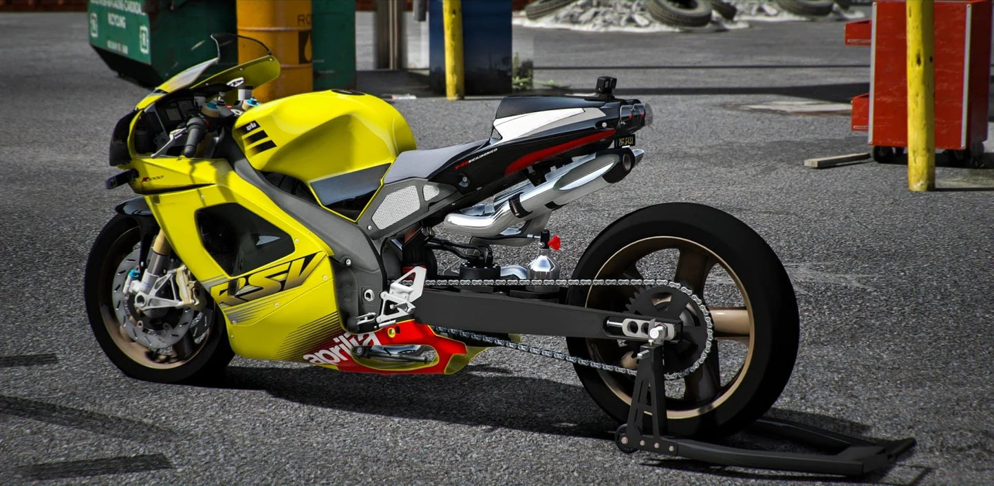Aprilia RSV 1000 R Factory Triple Exhausts Drag | Elite Shifters