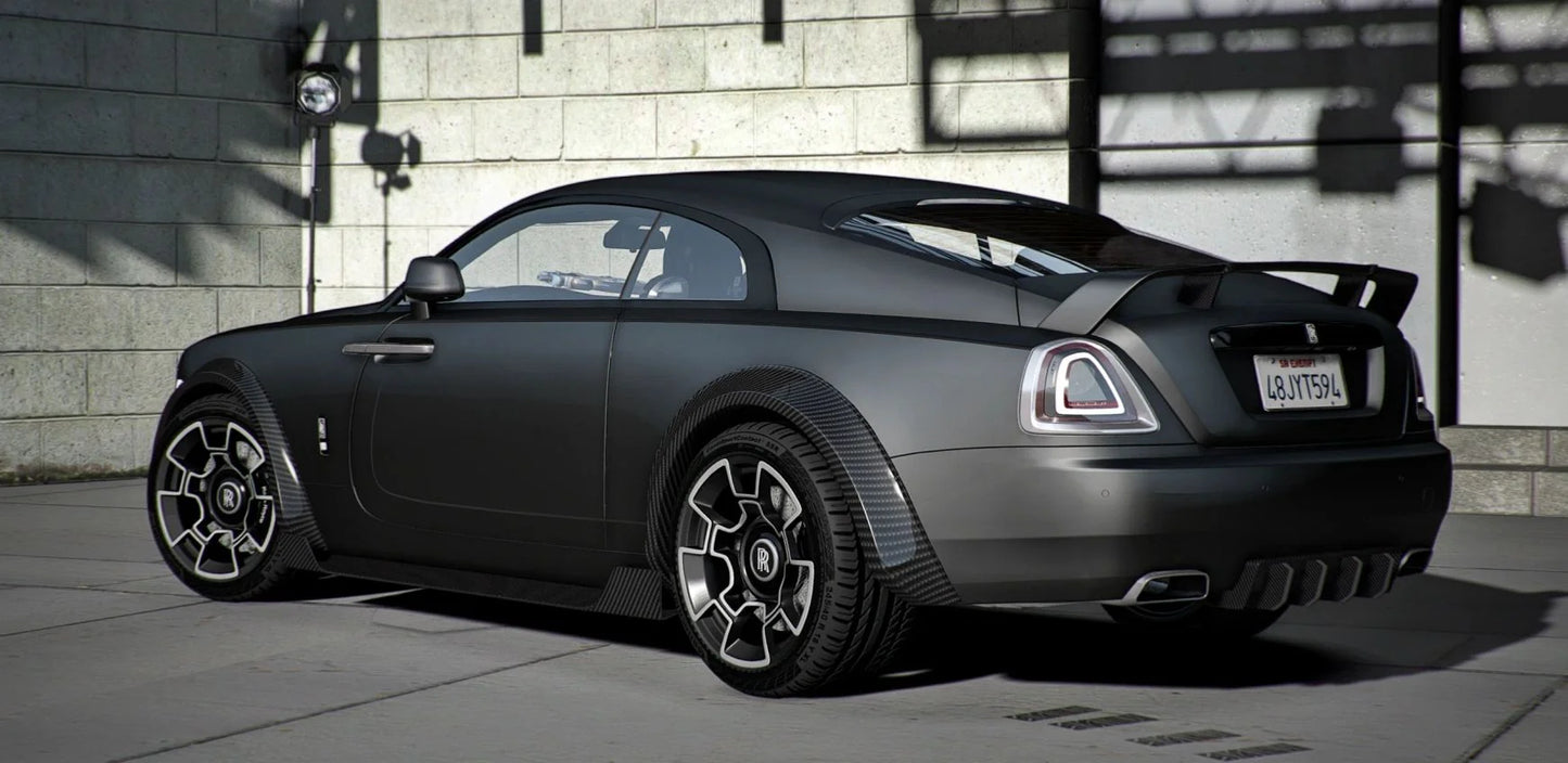 Rolls Royce Wraith Prime Carbon Widebody Custom Props (Animated Mirrors) | Demon Builds