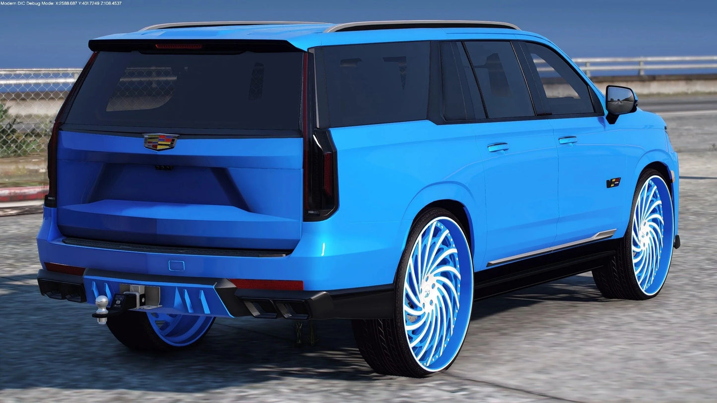 2023 Cadillac Escalade V-Sport on 30” Amani Forged | Nukem Customs