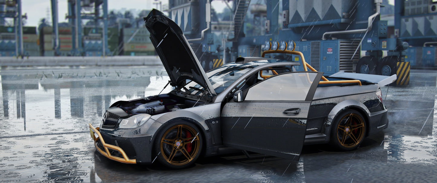 Mercedes C63 Pickup | Bleed
