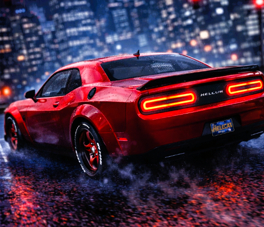 Dodge Challenger Hellcat Crimson Reaper | NX POX