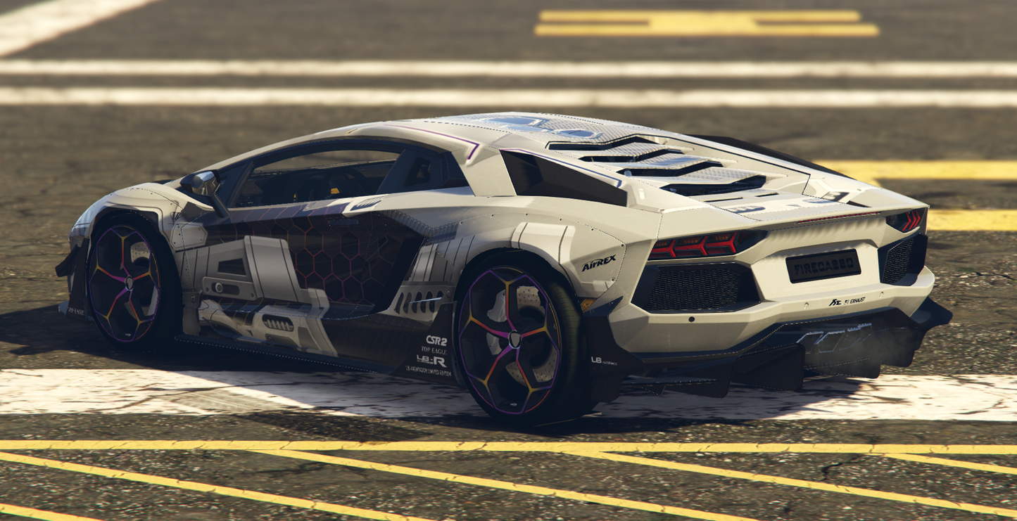(Debadged) Lamborghini Aventador Marble | Fenzoo