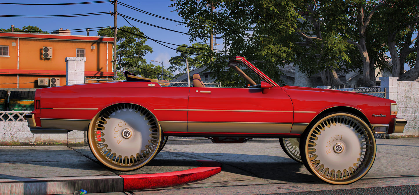 2 Door Drop Chevrolet Caprice on staggered Rucci | PNUT Customs