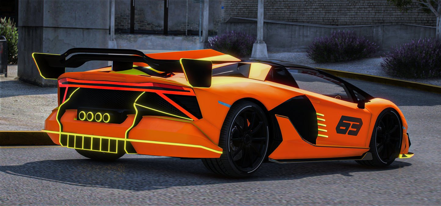 (Debadged LF) Pegassi SVJ 63 SS Kit | Widekit