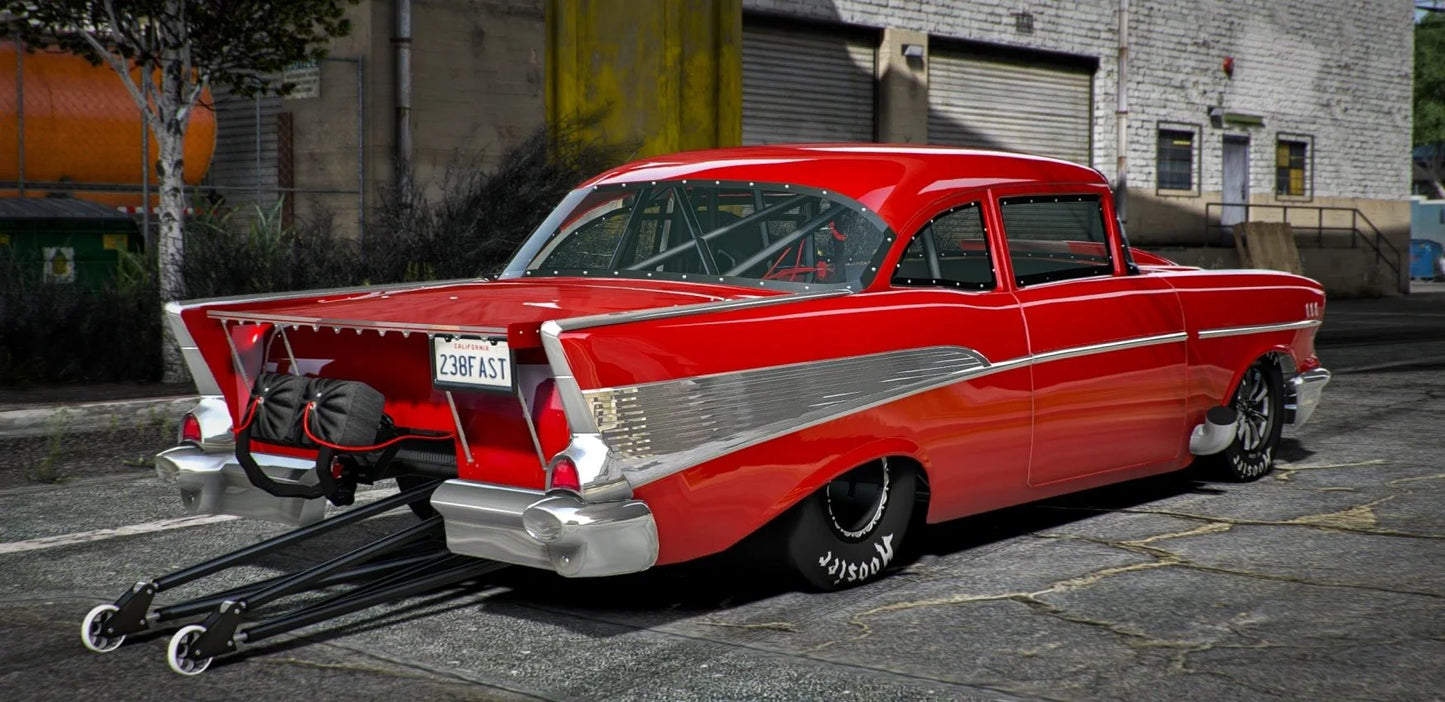 1957 Chevy Belair Drag | Grady's Customs